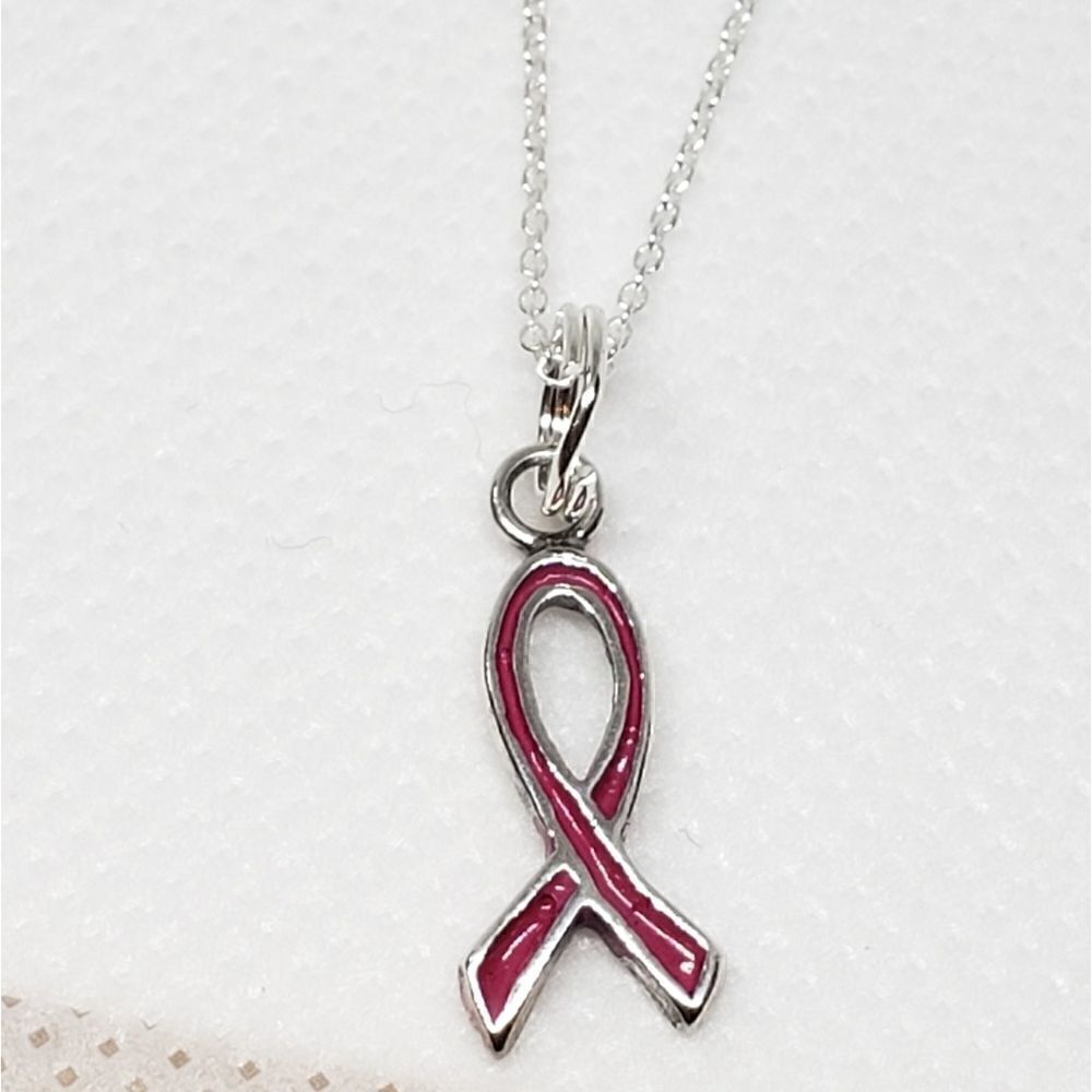 BREAST CANCER AWARENESS Sterling Necklace